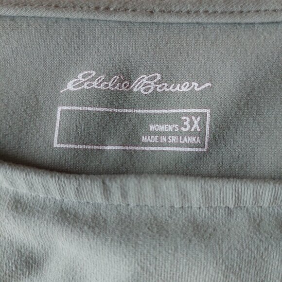 Eddie Bauer Women's Midi Dress In a Light Green/Sage, Size 3X - Picture 5 of 8